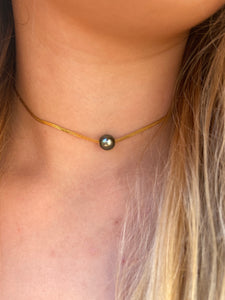 Herringbone Tahitian Pearl Necklace