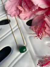 Load image into Gallery viewer, Green Jade on Dainty Rope Chain