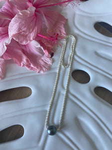 Silver Luxe Tahitian Pearl Necklace