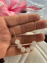 Load image into Gallery viewer, Vintage white jade necklace