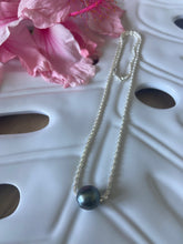 Load image into Gallery viewer, Silver Luxe Tahitian Pearl Necklace