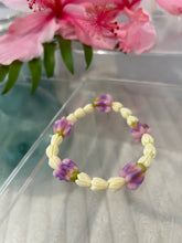 Load image into Gallery viewer, Crown Flower and Pikake Stretchy Bracelet