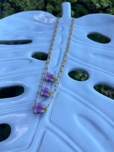Single Crown Flower Necklace
