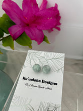 Load image into Gallery viewer, Burma Jade Stud Earrings