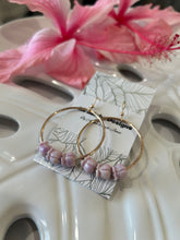 Load image into Gallery viewer, Crown Flower Hoop Earrings