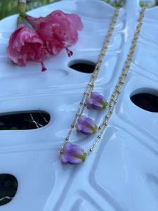 Single Crown Flower Necklace