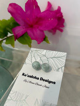 Load image into Gallery viewer, Burma Jade Stud Earrings
