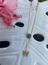 Load image into Gallery viewer, Pulelehua with Jade Necklace