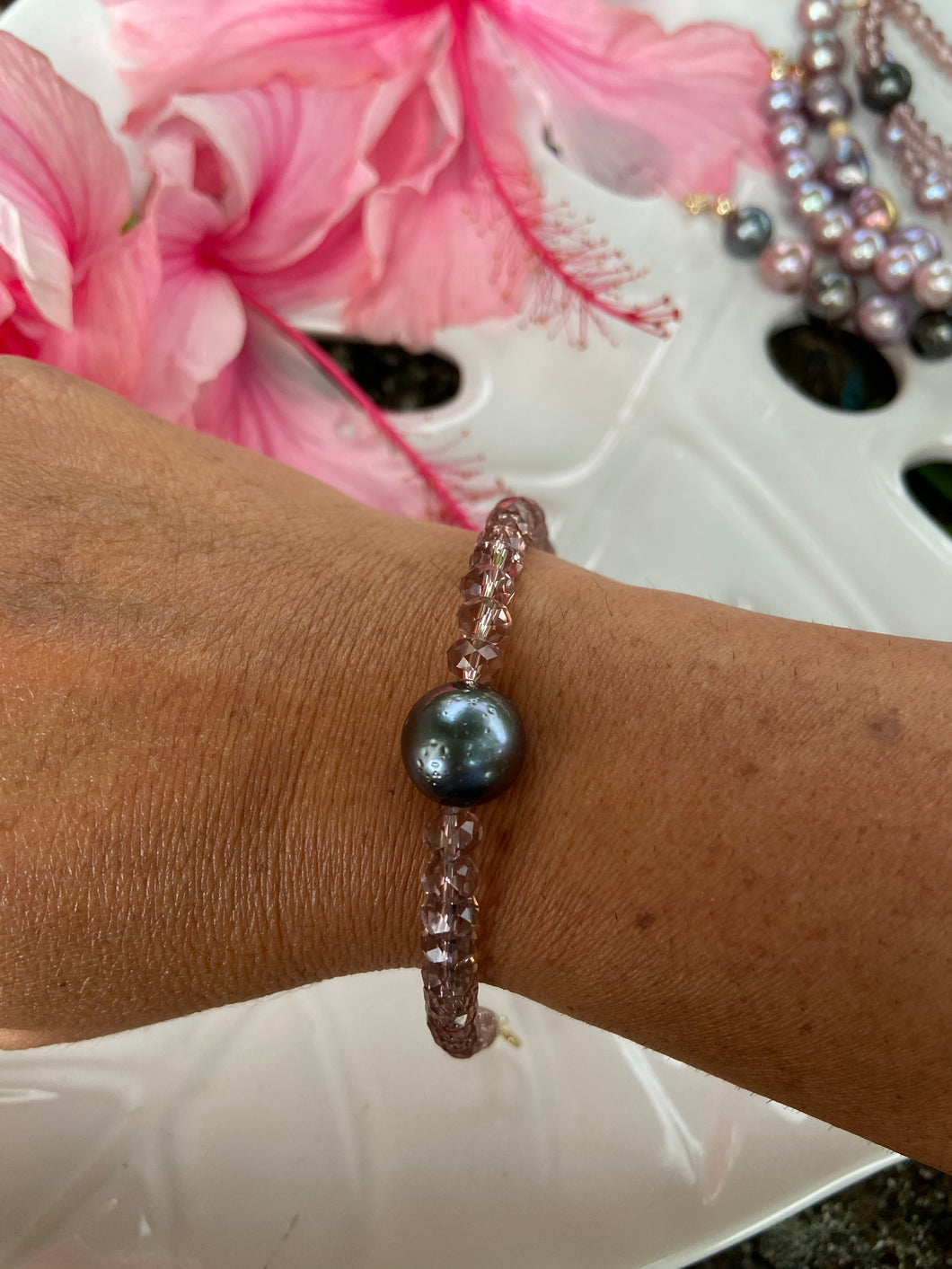 Taylia Bracelet with Tahitian Pearl