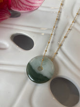 Load image into Gallery viewer, Jade Necklace (two tone)