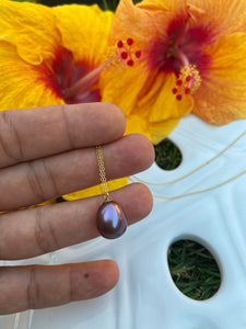 Purple Edison pearl necklce