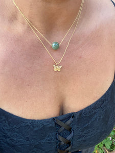 Pulelehua with Jade Necklace