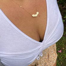 Load image into Gallery viewer, Three hand carved Ivory Pikake necklace