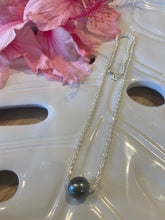 Load image into Gallery viewer, Silver Luxe Tahitian Pearl Necklace