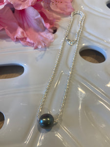 Silver Luxe Tahitian Pearl Necklace