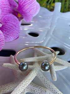 8 gauge Tahitian pearl cuff