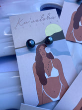 Load image into Gallery viewer, Tahitian Pearl Stud Earrings 9MM