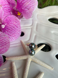 10mm Tahitian pearl bypass ring