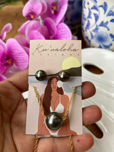 Tahitian pearl set