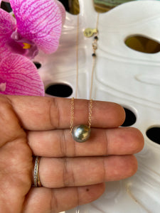 10mm Tahitian pearl floating necklaces