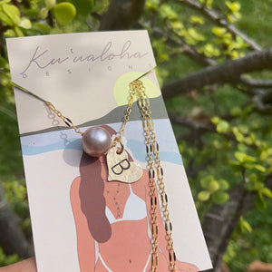 Ku’uipo Necklace with Pink Edison Pearl