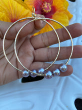 Load image into Gallery viewer, Edison pearl hoops