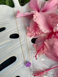 Purple Jade necklace