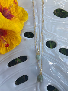 Green Jade Pineapple Necklace