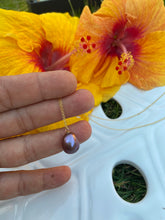 Load image into Gallery viewer, Purple Edison pearl necklce
