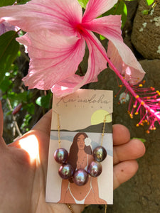 Fireball Edison pearl necklace