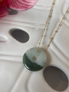 Jade Necklace (two tone)