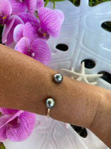 8 gauge Tahitian pearl cuff