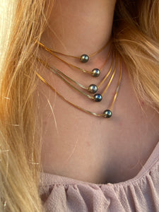 Herringbone Tahitian Pearl Necklace